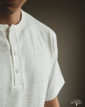Warehouse - Lot 4601 - Henley T-Shirt - Off White – Withered Fig