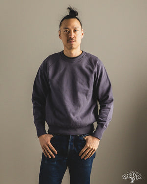 Warehouse - Lot 461 - Raglan Crewneck Sweatshirt - Navy – Withered Fig