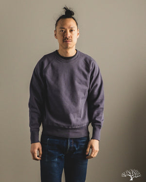 Warehouse - Lot 461 - Raglan Crewneck Sweatshirt - Navy – Withered Fig
