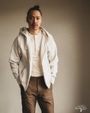 Warehouse Lot 487 - Reverse Weave Loopwheel Zip Hoodie - Oatmeal