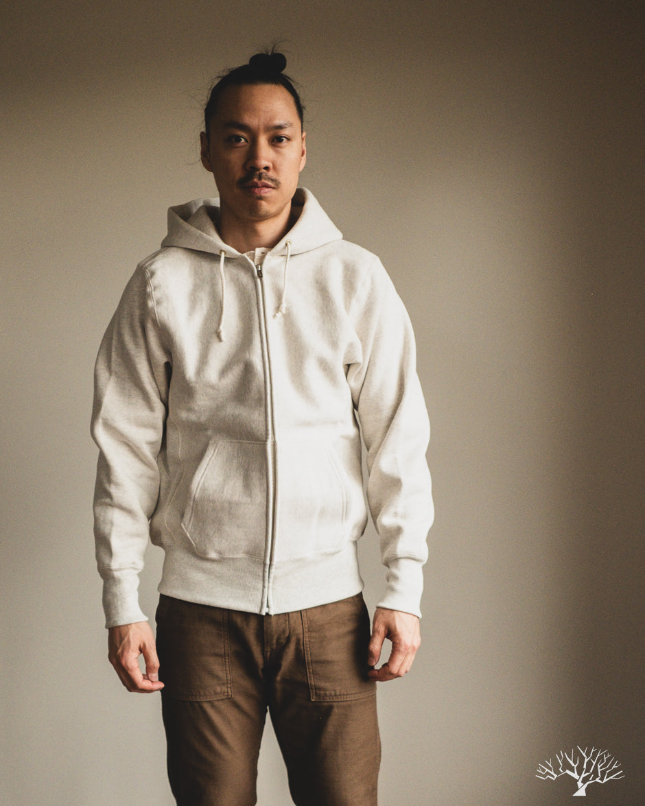 Warehouse Lot 487 - Reverse Weave Loopwheel Zip Hoodie - Oatmeal