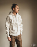 Warehouse Lot 487 - Reverse Weave Loopwheel Zip Hoodie - Oatmeal