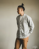 Warehouse Lot 498 - 4-Needle Sweat Cardigan - Heather Gray