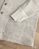 Warehouse Lot 498 - 4-Needle Sweat Cardigan - Heather Gray