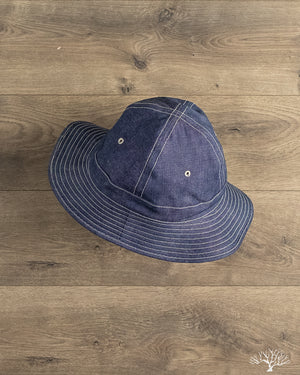 Warehouse - Lot 5200 - Army Hat - Indigo Denim – Withered Fig