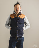 Lot 2227 - Rocky Mountain x Warehouse HBT Down Vest - Indigo