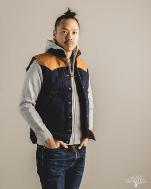 未使用 Rocky Mountain × Rafu Down vest ブルー 未使用 Rocky Mountain × Rafu Down vest ブルー Unused Rocky