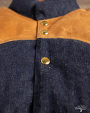 Lot 2227 - Rocky Mountain x Warehouse HBT Down Vest - Indigo