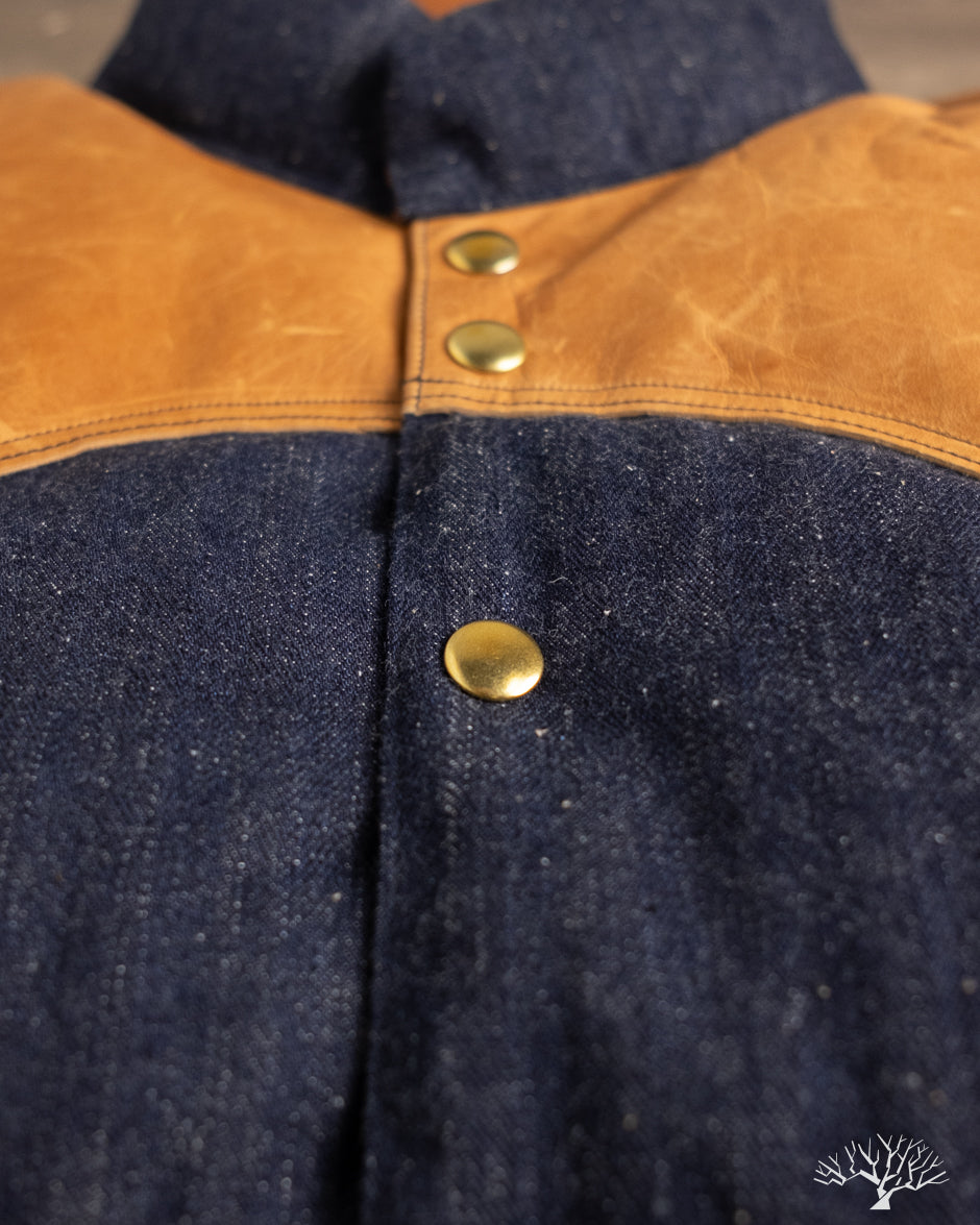 Lot 2227 - Rocky Mountain x Warehouse HBT Down Vest - Indigo