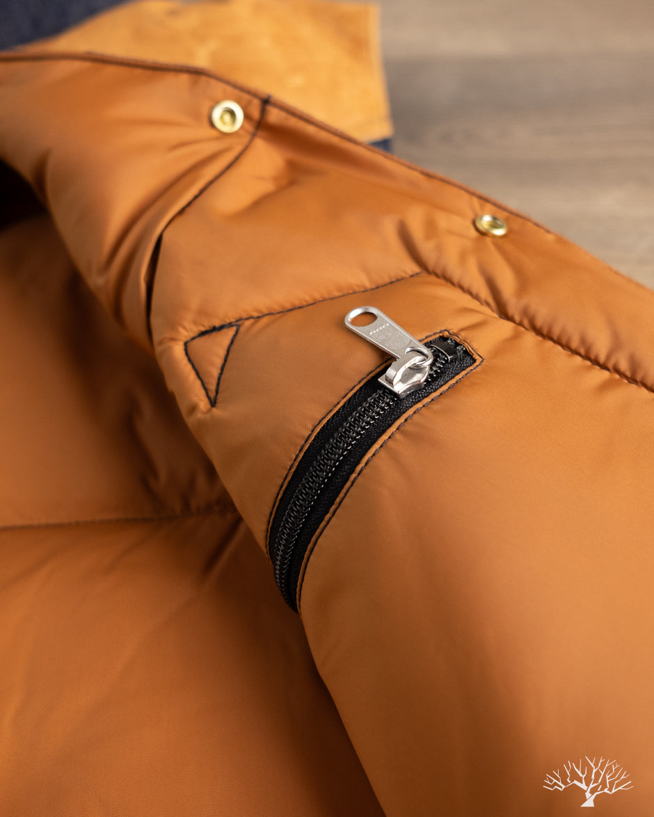 Lot 2227 - Rocky Mountain x Warehouse HBT Down Vest - Indigo