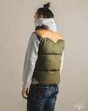 Lot 2226 - Rocky Mountain x Warehouse HBT Down Vest - Olive Drab