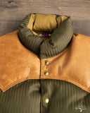 Lot 2226 - Rocky Mountain x Warehouse HBT Down Vest - Olive Drab