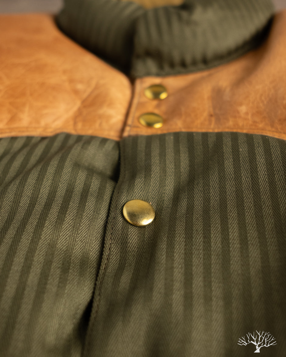 Lot 2226 - Rocky Mountain x Warehouse HBT Down Vest - Olive Drab