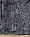 3sixteen Stonewashed Type 3s Denim Jacket - Black