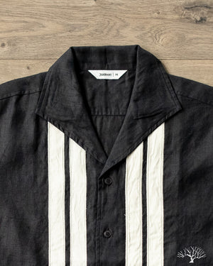 3sixteen Leisure Shirt - Black Border Stripe Applique