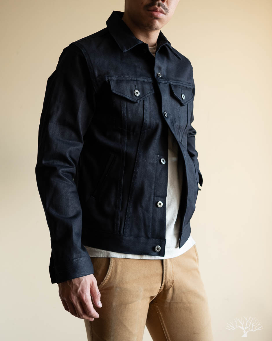 3sixteen - DJ-120x - Shadow Selvedge Type 3s Denim Jacket – Withered Fig