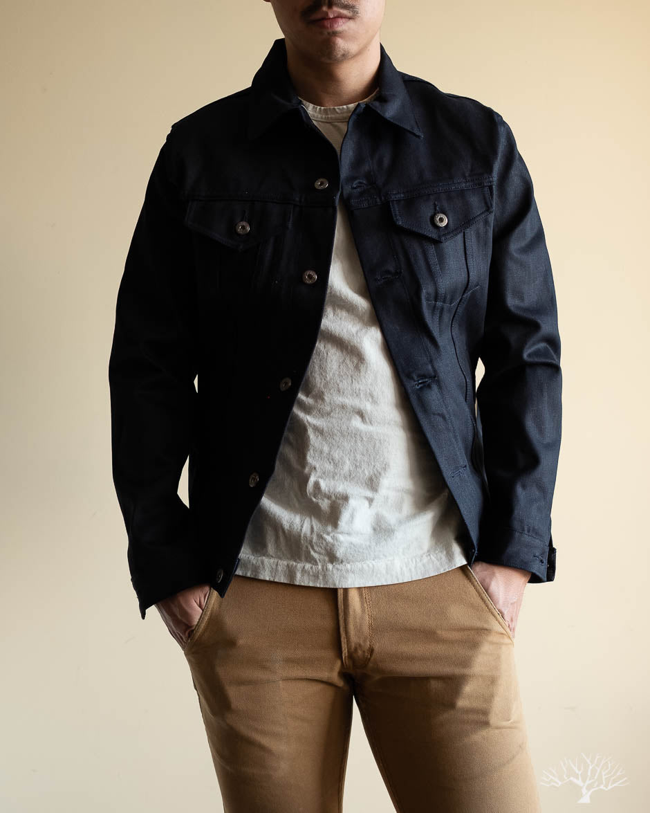 3sixteen - DJ-120x - Shadow Selvedge Type 3s Denim Jacket – Withered Fig