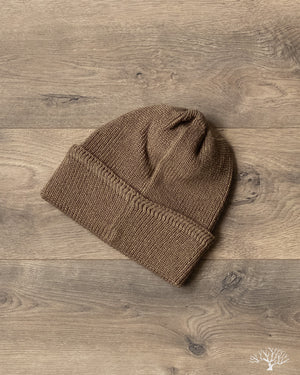 Cableami Linen Waffle Watch Cap - Army Brown