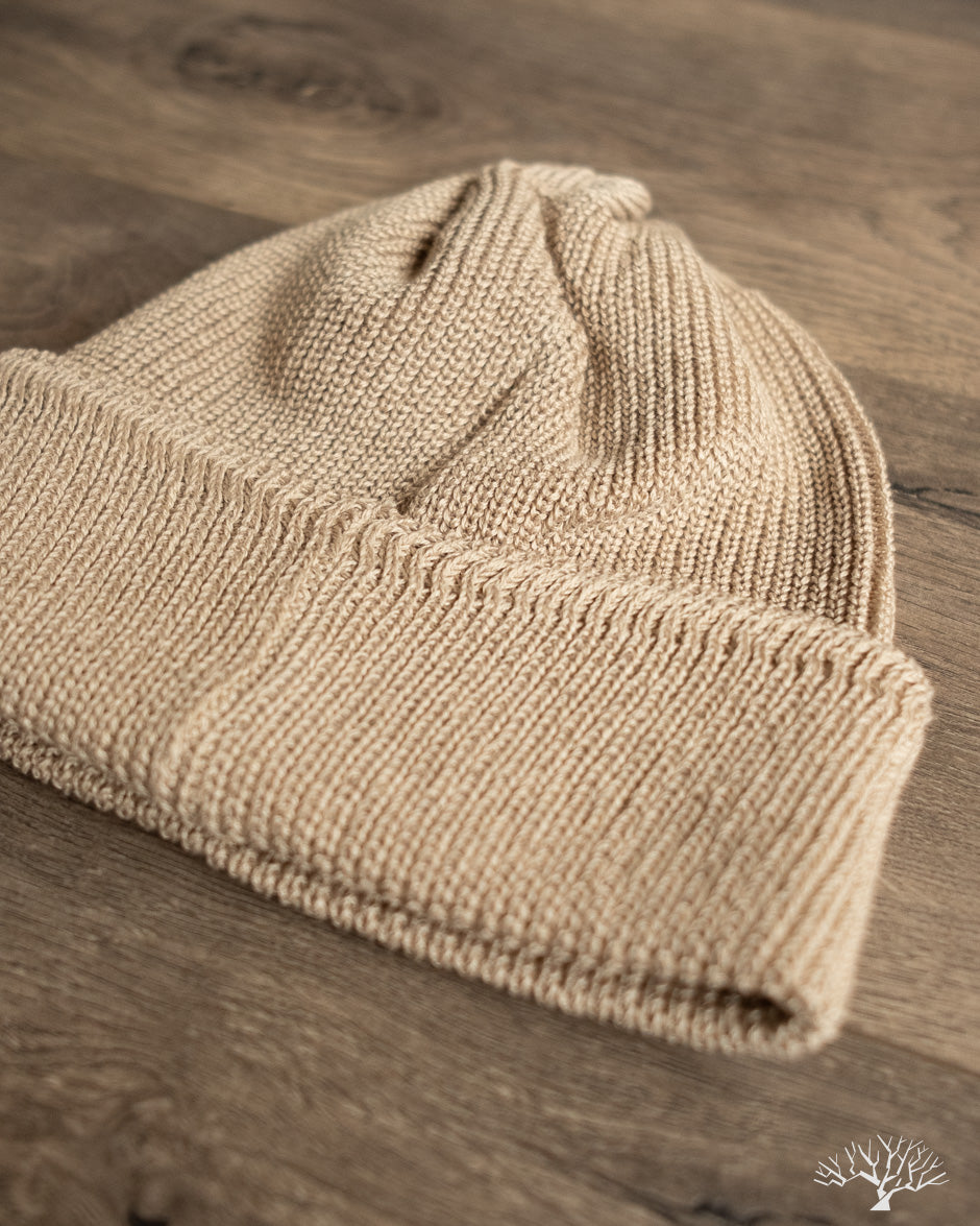 Cableami Linen Waffle Watch Cap - Natural