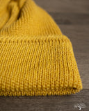 Cableami Linen Waffle Watch Cap - Yellow