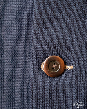 Dehen 1920 Oxford Shawl Sweater - Dark Navy (Modified)