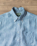 Gitman Vintage Blue Chambray Linen Shirt