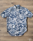 Gitman Vintage x Kahala Duke's Pareo Blue Short-Sleeve Shirt