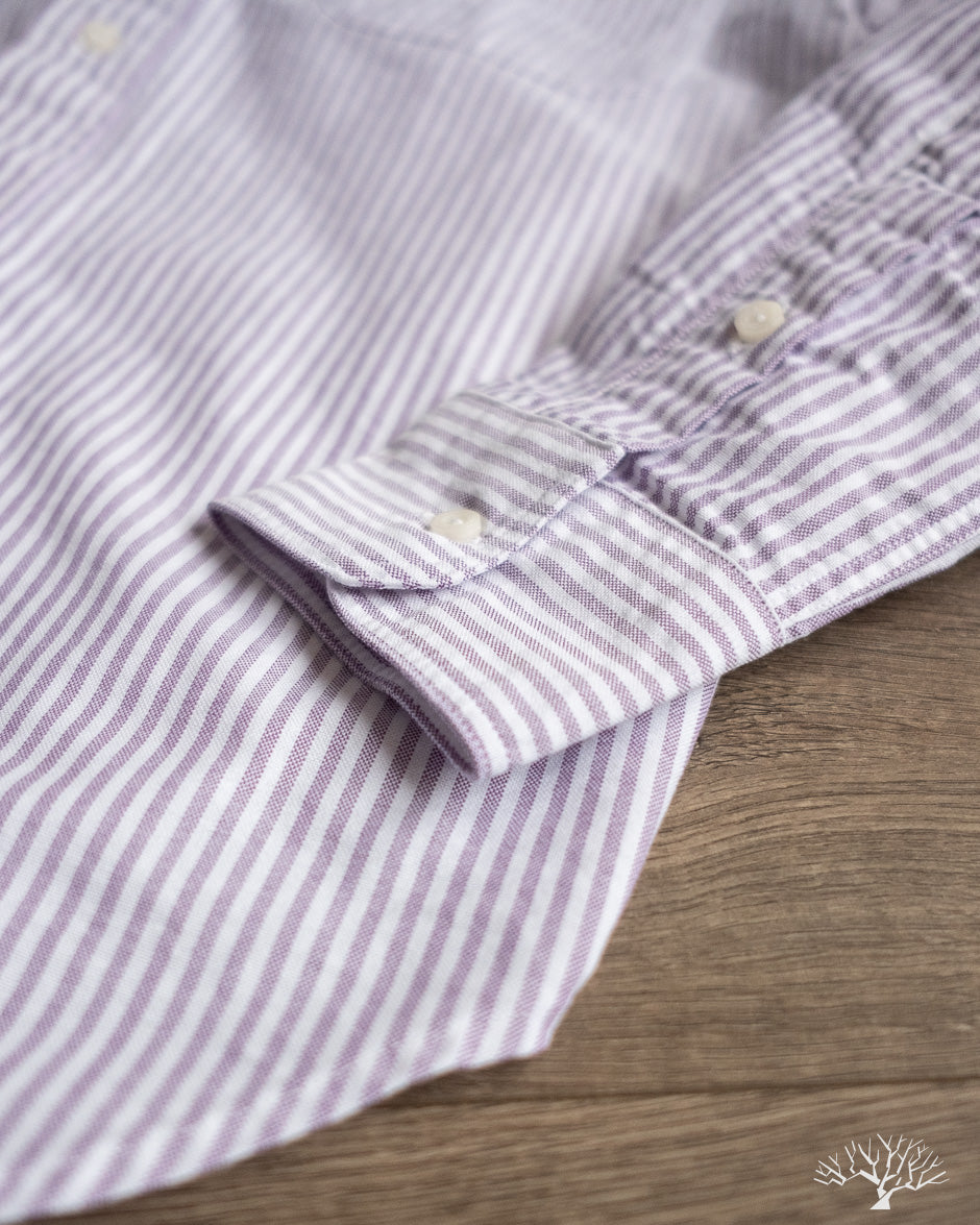 Gitman Vintage Oxford Shirt - Purple Stripe