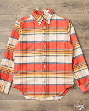 Gitman Vintage Sunrise Stripe Moleskin Flannel Shirt