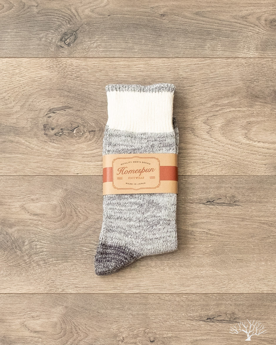 Homespun Knitwear Dust Bowl Work Sock - Grey