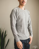 Homespun Knitwear Long Sleeve Marl Rib Sweater - Black Marl