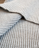 Homespun Knitwear Long Sleeve Thermal Crew - Grey Melange