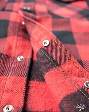 Iron Heart - IHSH-232-RED Ultra Heavy Flannel Buffalo Check 