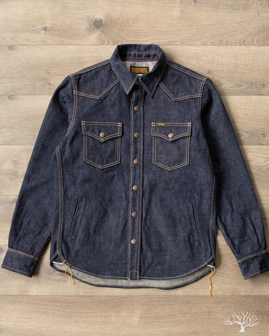 Iron Heart IHSH-292-IND 18oz Vintage Selvedge Denim CPO Shirt