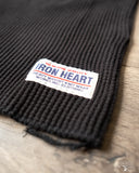 Iron Heart IHTL-1301-BLK - Waffle Knit Long Sleeve Crew Neck Thermal - Black