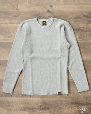 Iron Heart IHTL-1700-GRY - Extra Heavy Cotton Knit Thermal - Grey