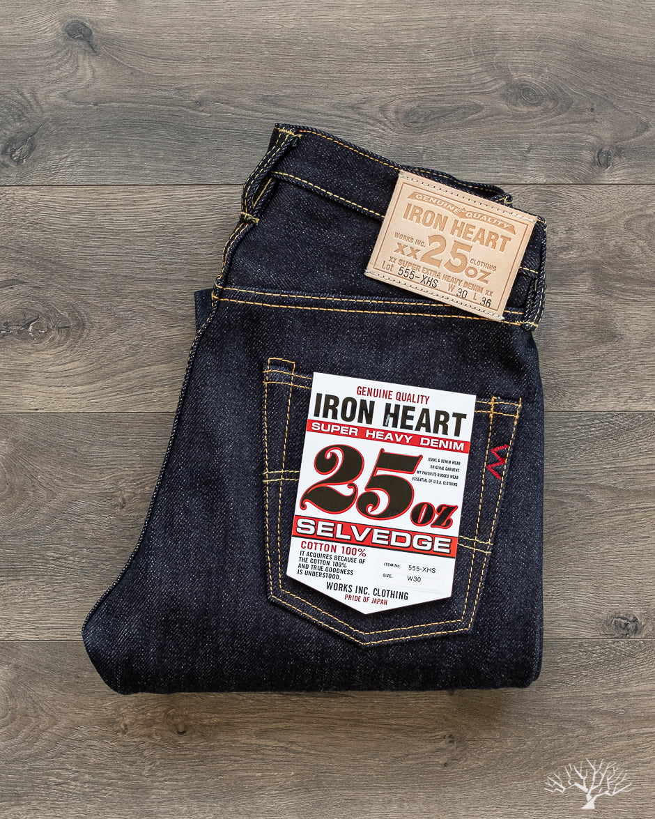 Iron Heart - IH-555-XHS - 25oz Indigo Selvedge Super Slim Denim