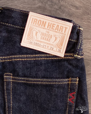 Iron Heart IH-555S-21- Indigo 21oz Japanese Selvedge Super-Slim Denim