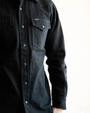 IHSH-218 12oz Black Selvedge Denim Western Shirt