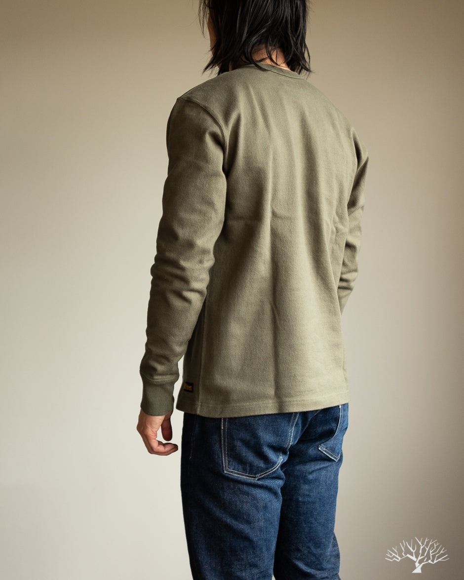 IHTL-1501 - 11oz Extra Heavy Long Sleeve Sweater - Olive