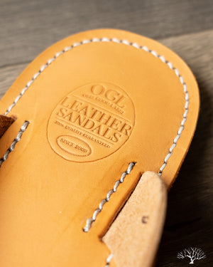 OGL x Dr. Sole Leather Thong Sandals - Natural