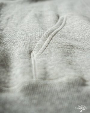orSlow Loopwheel Hooded Sweatshirt - Heather Grey