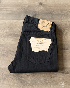 orSlow - Fit Black Denim – Withered Fig