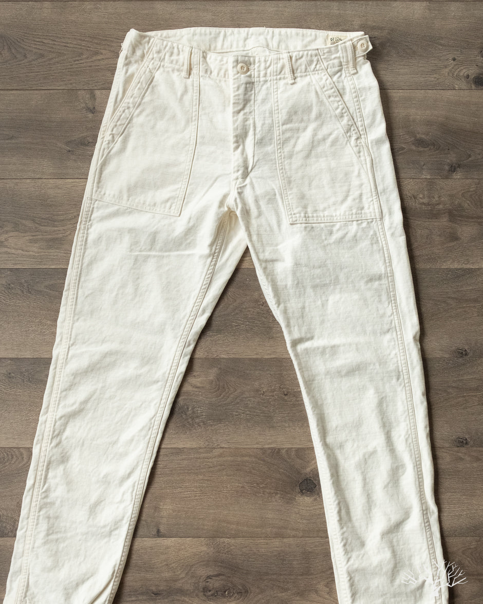 orSlow - Slim Fit Fatigue Pants - Ecru – Withered Fig