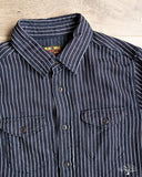 UES Indigo Stripe Selvedge Heavy Flannel