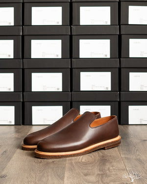Viberg for Withered Fig Slipper - Brown Oiled Calf - 2030