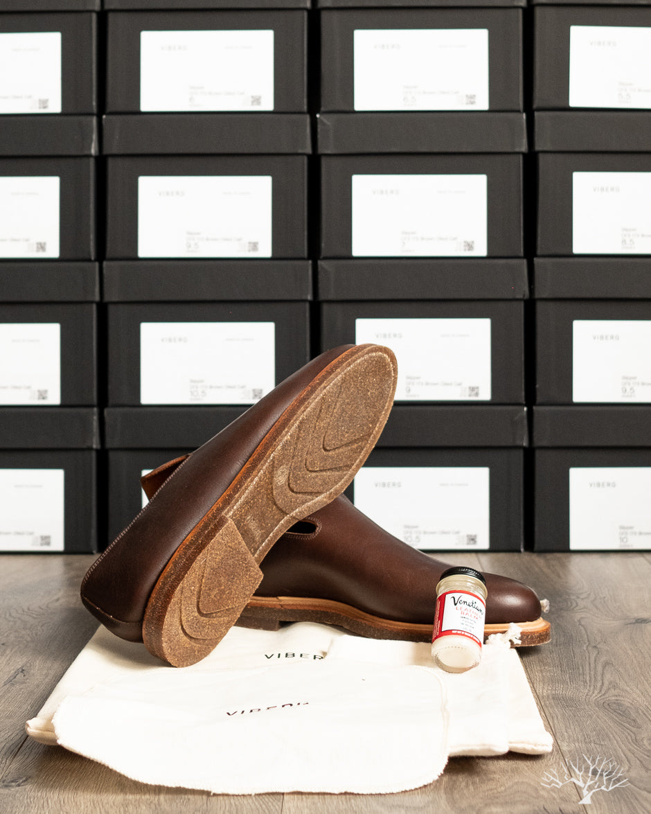 Viberg - Slipper - Brown Calf - – Withered